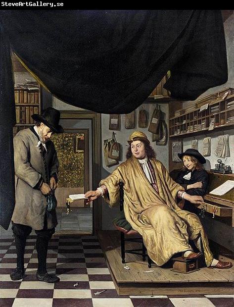 BERCKHEYDE, Job Adriaensz A Notary in His Office